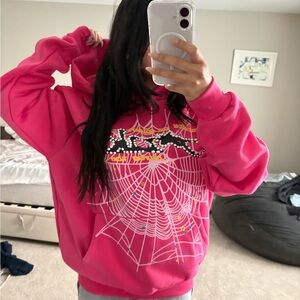 Pink Spider Hoodie